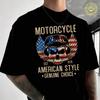 American Motorcycle Rider Men's Moto T-Shirt Fashionable Casual Street Suitable For Travel And