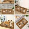 VIKAMA Cute Pomeranian Dog Mat - Soft and Slip-resistant Floor Mat for Bedroom, Kitchen Entrance, Carpet for Home Decoration