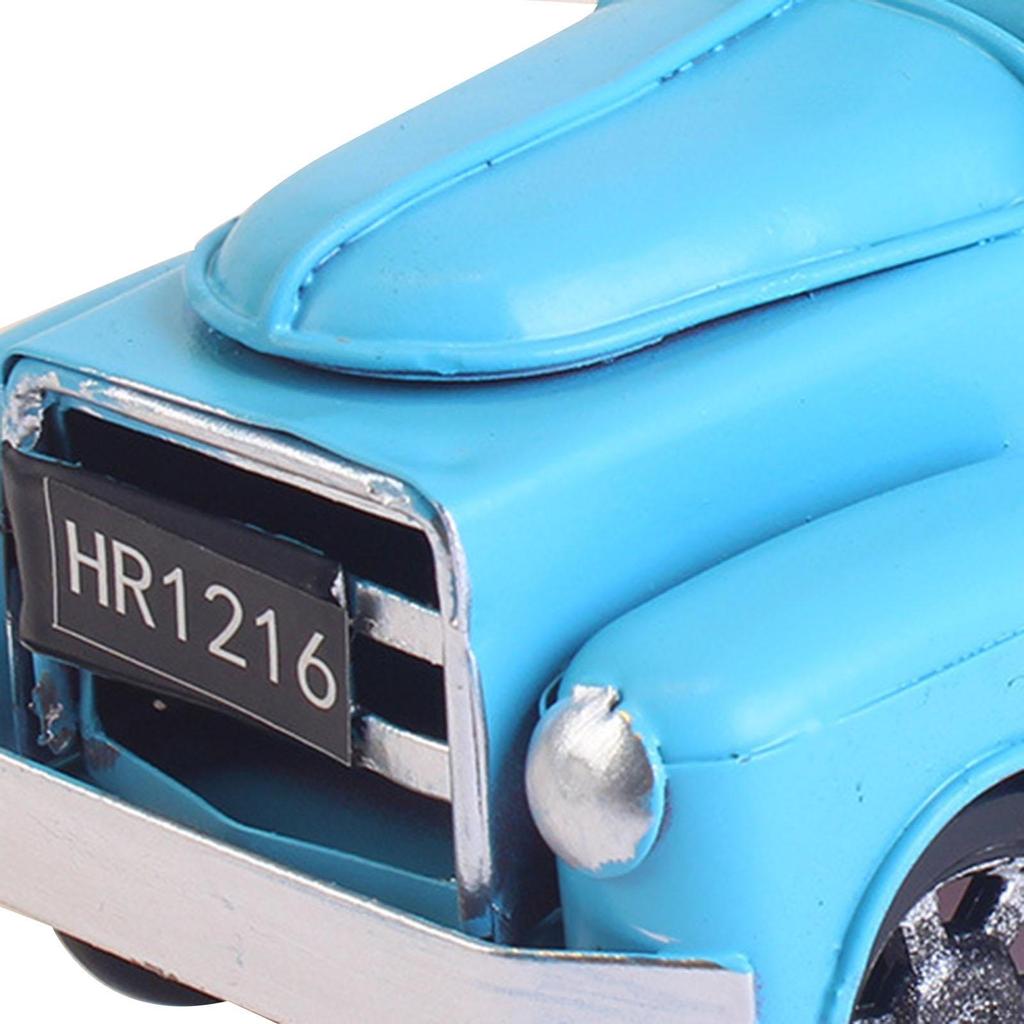 Christmas Farmhouse Truck Farm Metal Car Cute Collectible Tabletop Storage Pickup Model