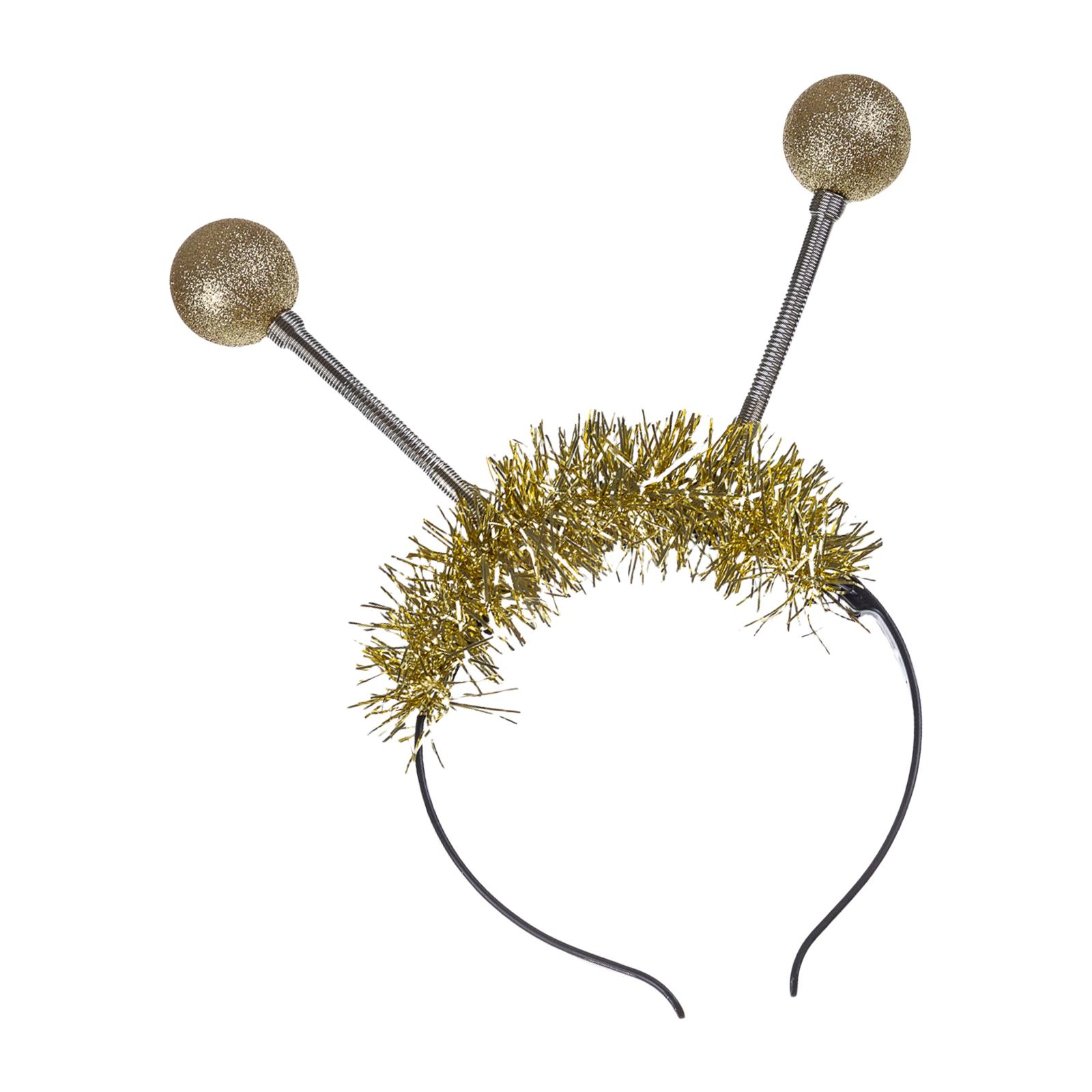 

Fun And Lightweight Alien Spring Ball Headband With Easy Button Control Costume Headpieces For Festival Occasion золотой