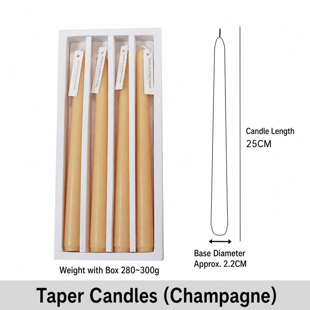 Decorative Candles Cylindrical Cylindrical Taper Candles Long Stem Candles Long Taper For Holiday Parties Home Table Decoration