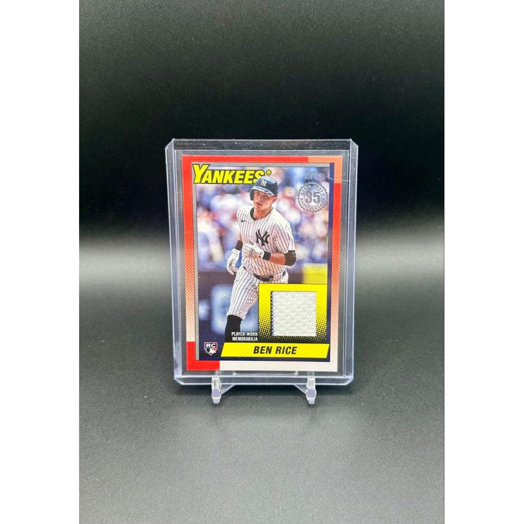 Used 2025 topps Ben Rice Ben Rice RELIC RC