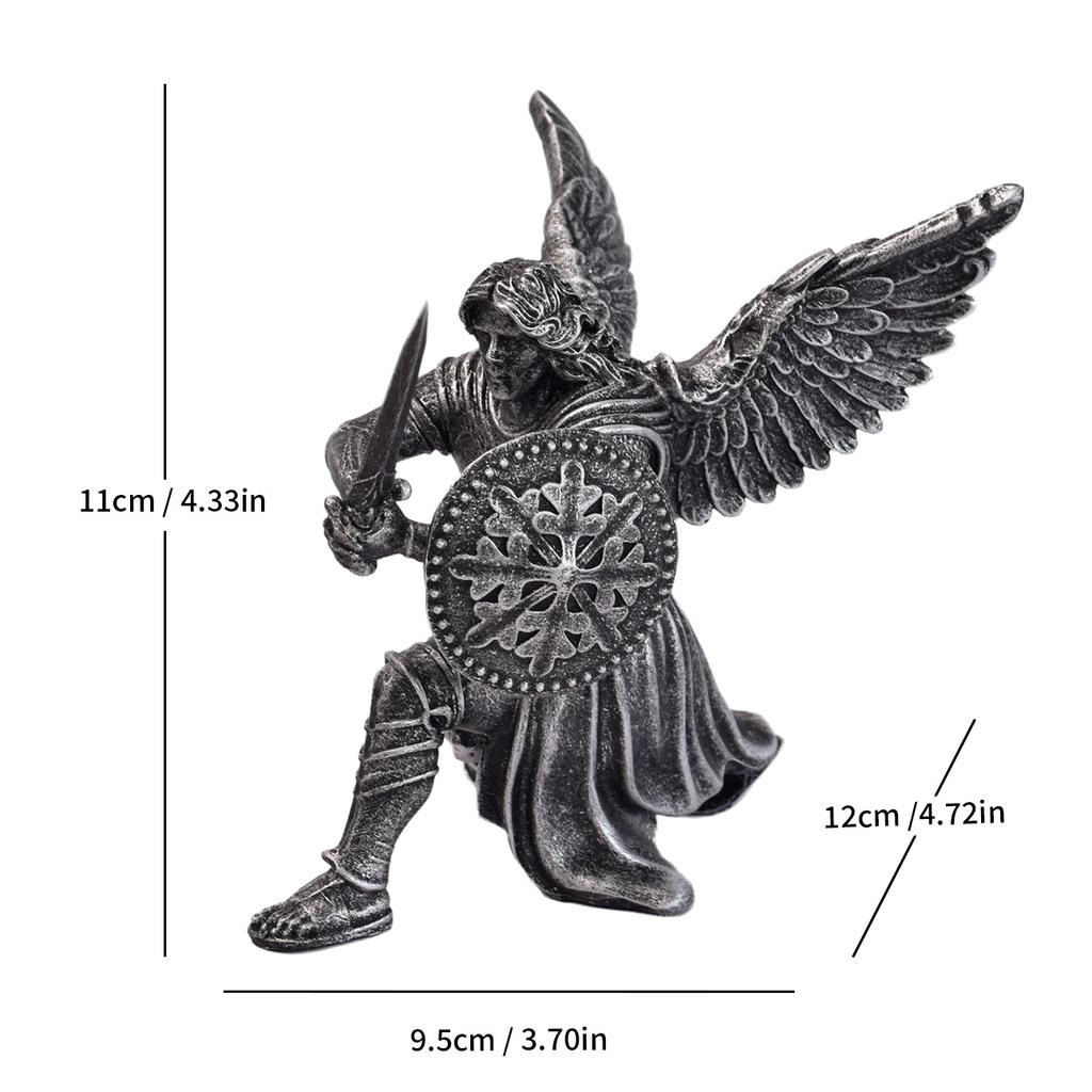Model Nou Figurină „Îngerul Bătăliei” pentru Casă, Sufragerie, Artizanat din Rășină, Birou, Figurinetă Mică High-end, Sofisticată