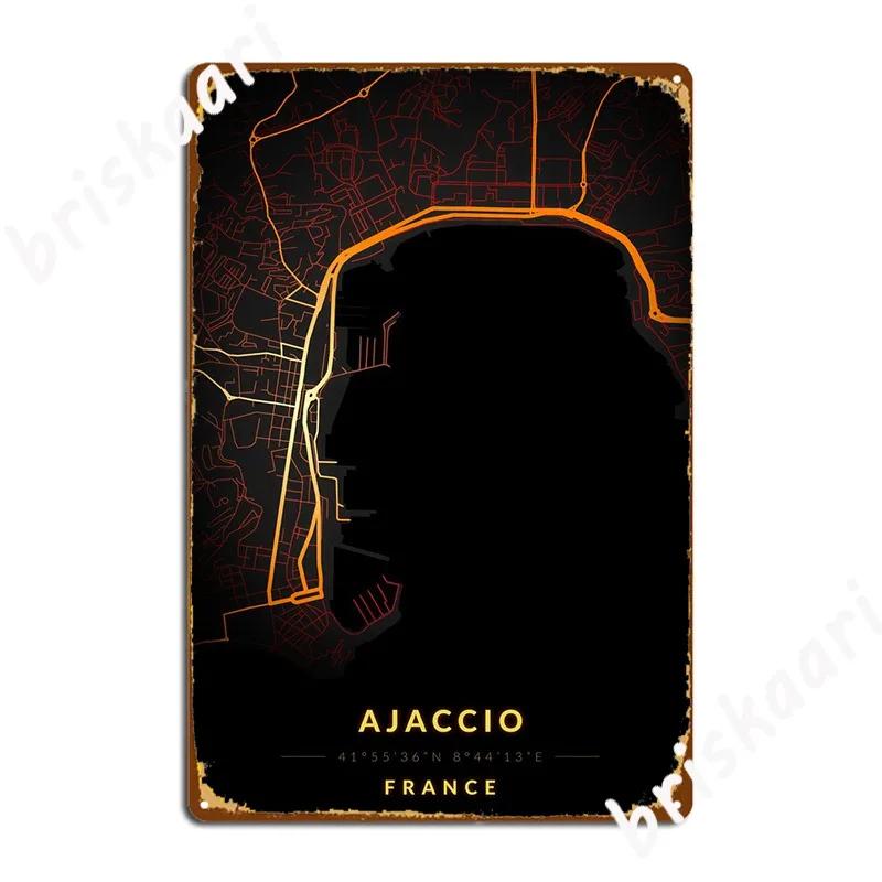 Ajaccio Metal Plaque Poster Garage Club Garage Decoration Cinema Garage Customize Tin sign Poster 20X30CM