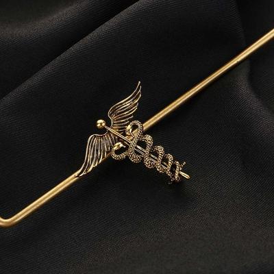 Fashion Retro Angel Wings Metal Badge Snake Accessories Jewelry Brooch Pins Corsage