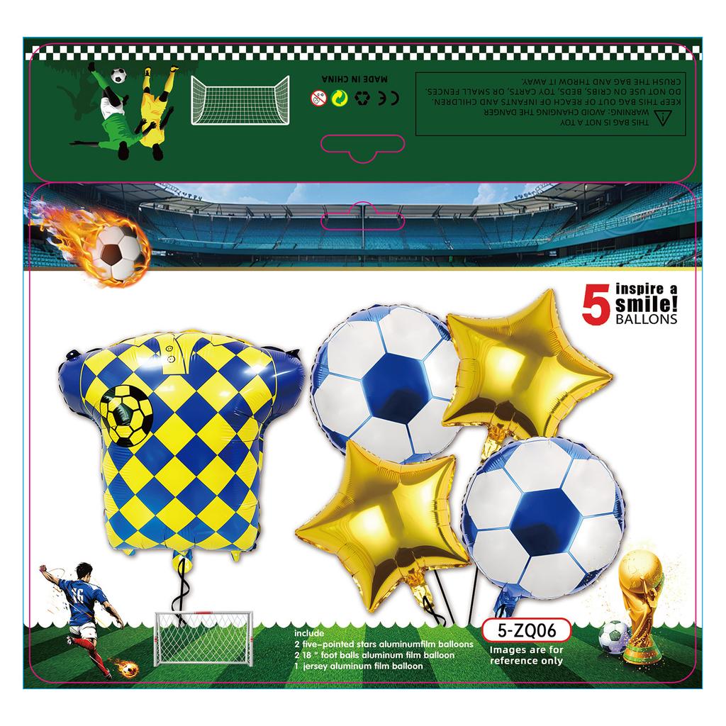 Boys Football Green Balloon Arch Birthday Football Party Decoration World Cup Themed Balloon Set