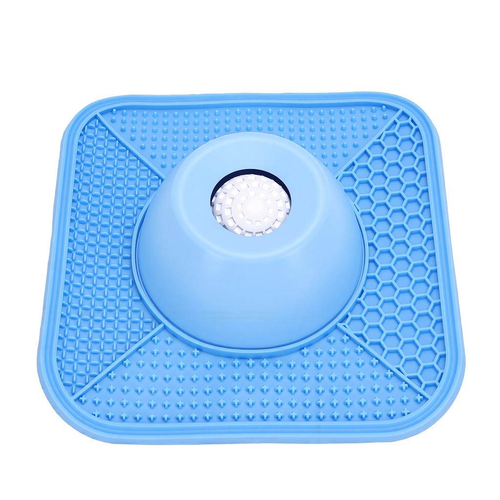 Slow Feeder Dog Lick Bowl with Rolling Ball Non Slip Suction Cup Bottom Cat Puppy Lick Bowl