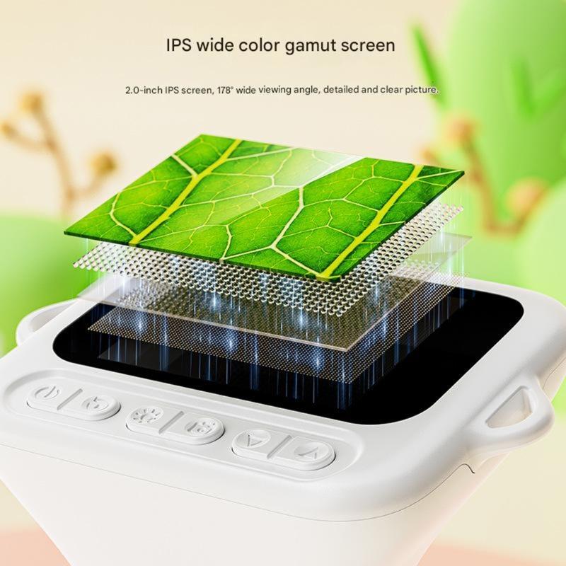 Science Toy 2Inch Color Screen Digital Microscope For Children 1080P Camera Handheld LED Magnifying Device