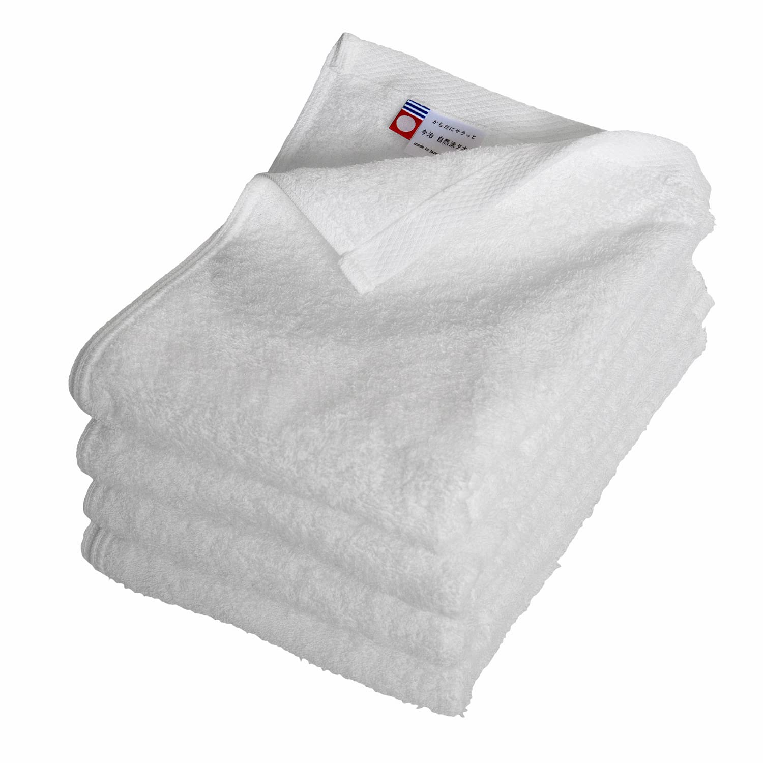 

Полотенце для лица Imabari Natural Imabari, изготовленное в Quick Room Cotton of [oruta], Полотенце, сертифицированное, набор, Япония, тонкое, впитывающее, сушит, сухое, 100% (Набор 4, белый