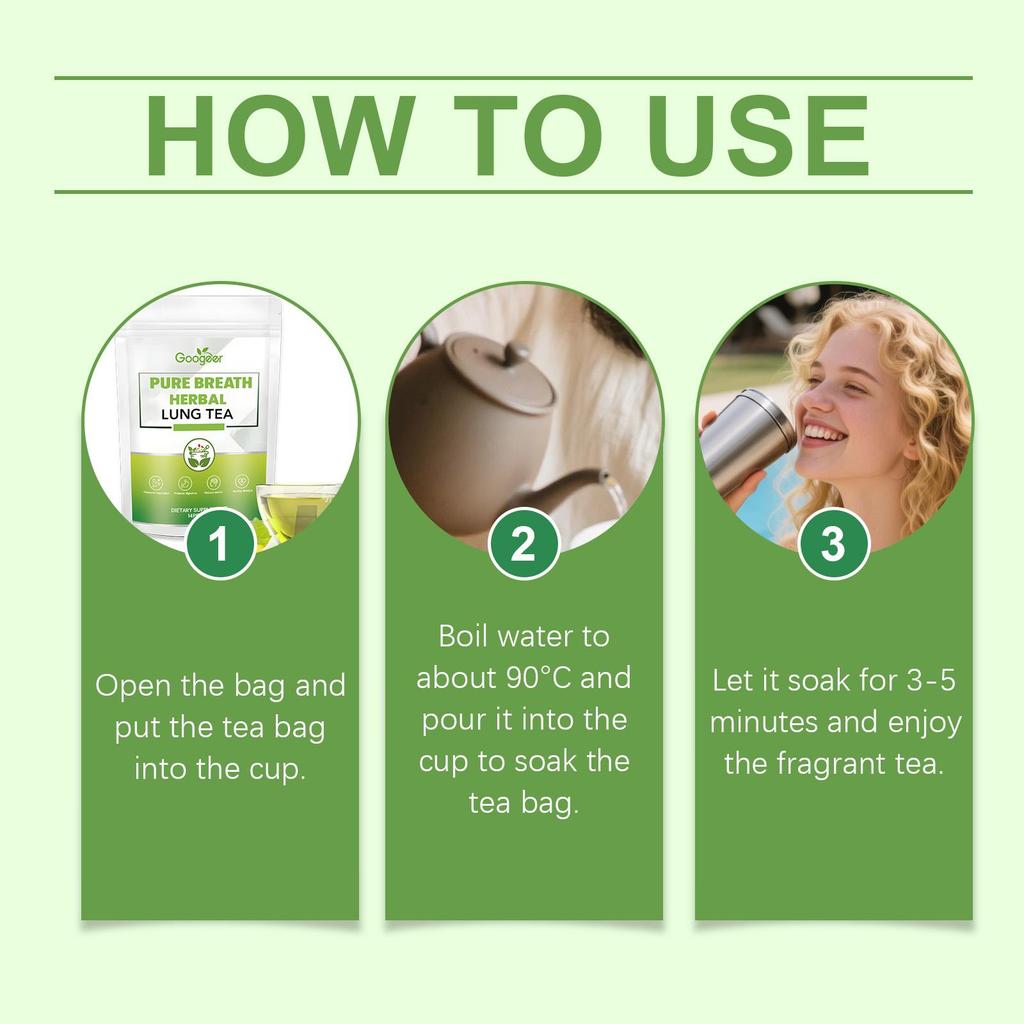 Natural Respiratory Support Herbal Tea, For Lung Health & Daily Wellness