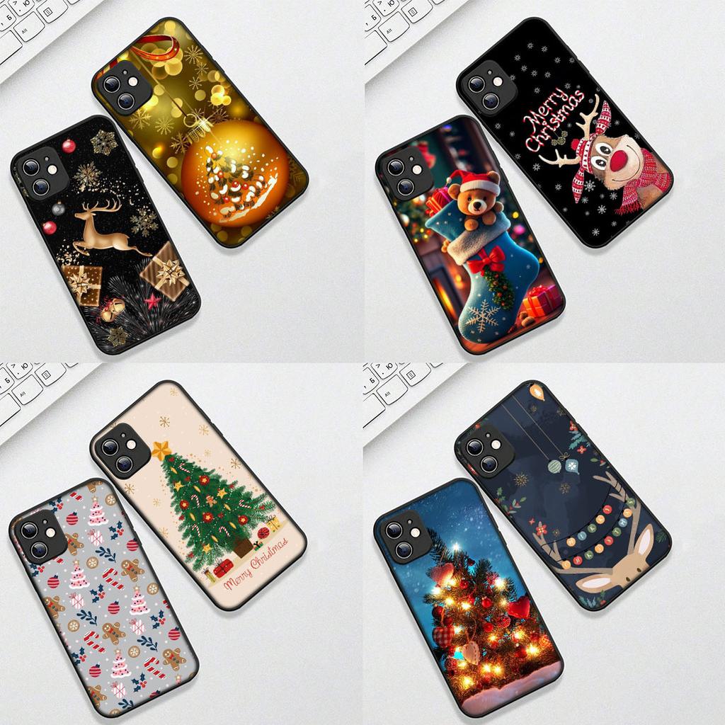 Merry Christmas Tree Deer Snow Gift Phone Cover for Xiaomi Redmi Note 14 13 Pro Plus ProPlus 13C 14C Pro+ 5G Protective Case