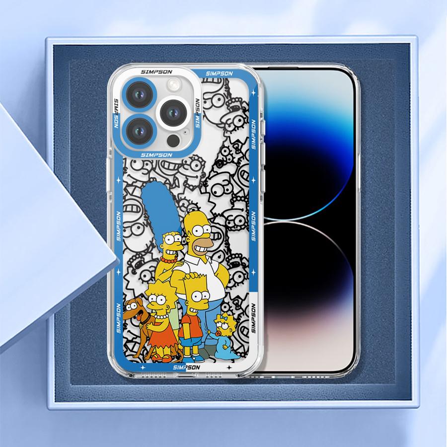 Cool The Simpson Case for iPhone 7 8 SE 13 12 11 17 Pro Max 16e XR XS 15 14 16 Plus 17 Air Clear Soft