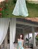 French Strappy Summer Dress – Women's Waist-Cinching, Sweet and Fresh Beach Vacation Wear