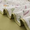 New Floral Spring Summer Quilt and Pillowcase Soft Skin-friendly Single Double Blanket Knitted Breathable Thin Comforter Duvet