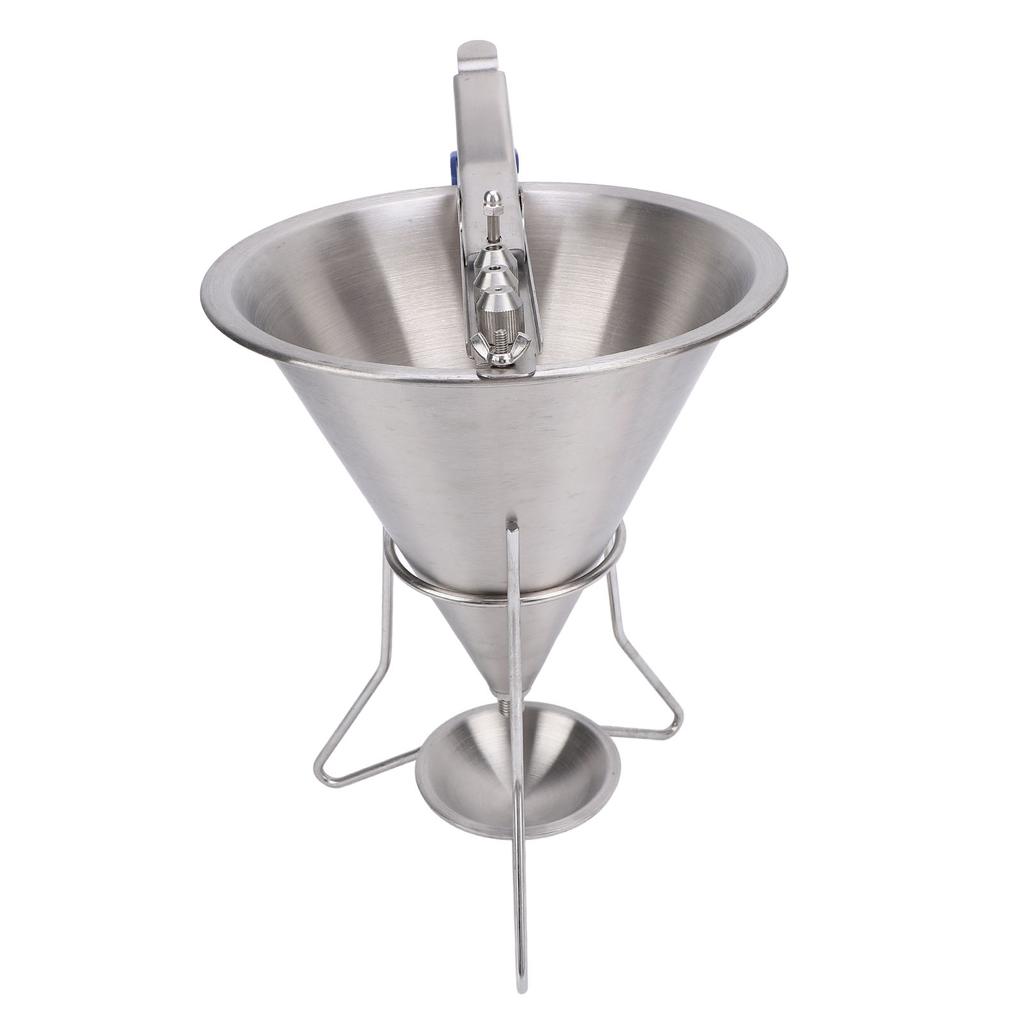 Edelstahl-Konditoreitrichter mit Ständer Teigspender Bäckereibedarf Kuchen-Dekorationswerkzeug
