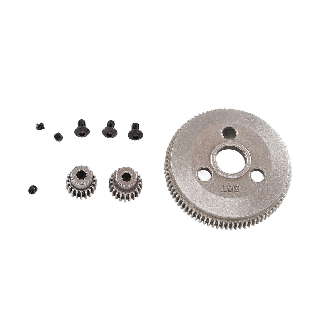 86T Spur Gear With 19T 21T Pinion Gear Replace 4686 48P Hardened Steel Spur Gear for Slash 1/10 2WD