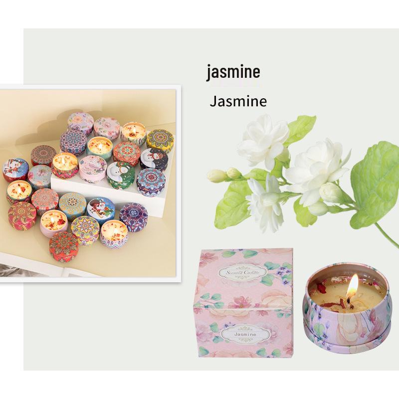 Scented Soy Candle - Romantic Fragrance with Dried Flowers, Ideal for Weddings, Valentine's, Birthdays, and Home Décor