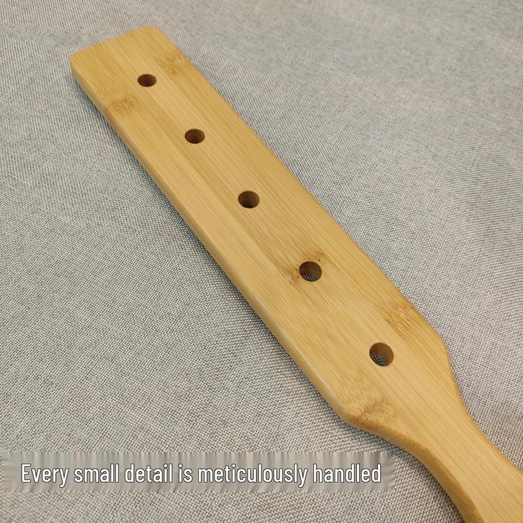 Bamboo 5-Hole Light Paddle Training Tool - Erotic Spanking Aid