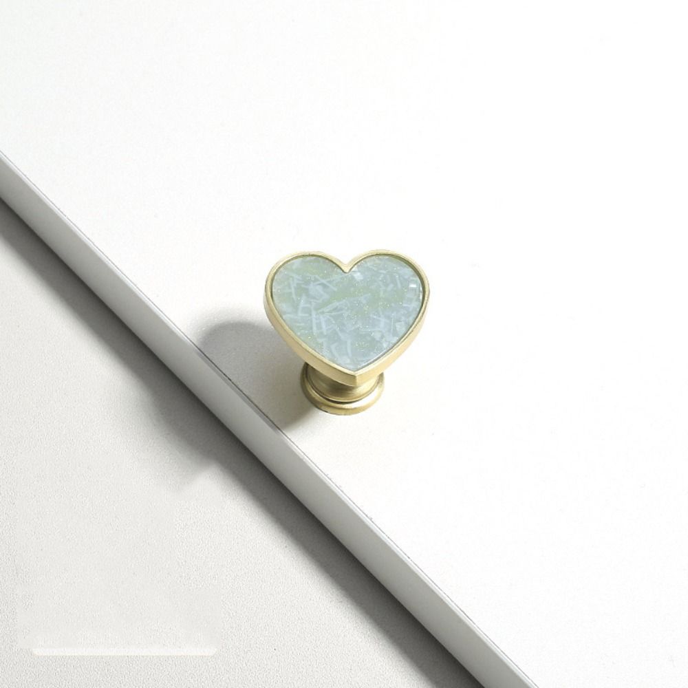 Minimalist Single Hole Cabinet Knob Modern Zinc Alloy Door Pull Handles Shell Love Nordic Drawer Knobs Furniture