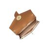 New MICHAEL KORS Charm Artificial Leather Chain Bag, Crossbody Bag Small Women's Vanilla White & Acorn Brown 32S0G00C6B-149