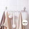 Camellia No-Drill Bathroom Towel Rack with Hooks