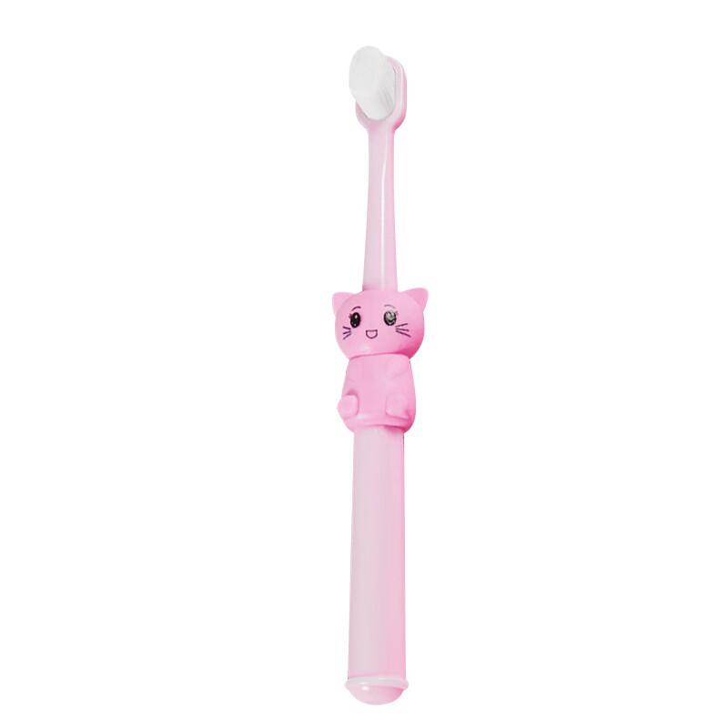 SaJie Kids Ultra-Soft Toothbrush (3-12 Yrs) - Cat Design