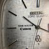 Used Super Rare SEIKO X Canon Double Name Road Quartz STAR MASTER