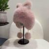 2025 Winter Women's Plush Earmuff Hat with Cute Rabbit Ears - Thick, Cold-Proof, and Windproof Fashion Trend