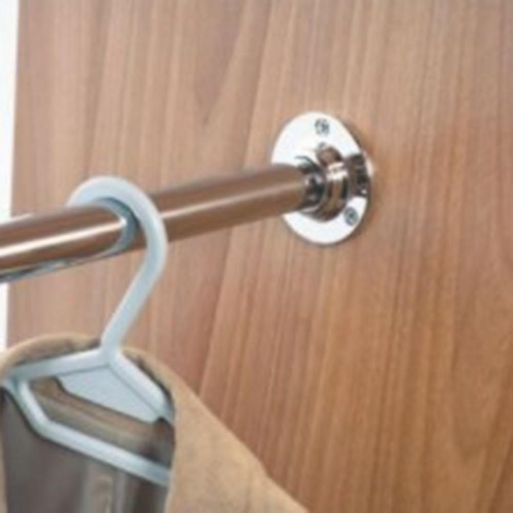 Store Wall Ceiling RAIL BRACKETS Closet Rod Holder Cupboard Wardrobe 25mm Cabinet Clothes Furniture Pole Wardrobe