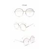 Übergroße runde Metall-Blaulichtfilter-Lesebrille für Damen und Herren, klare Gläser, Vintage-Brille, Presbyopie, Große Computerbrille