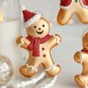 Gingerbread Man Christmas Hanging Decoration Gold Party Atmosphere Decoration  Gift