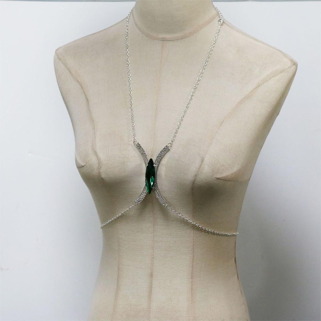 European And American Jewelry, Fashionable Rhinestone Breast Chain, Sexy Nightclub Party Jewelry And Accessories