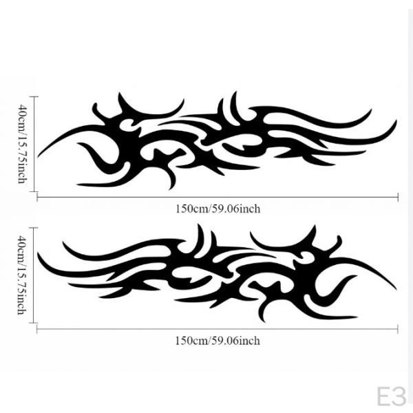 2 Pieces Sticker Auto Stickers Gift Accessories Vinyl Versatile Vehicle Decal Decoration for Truck