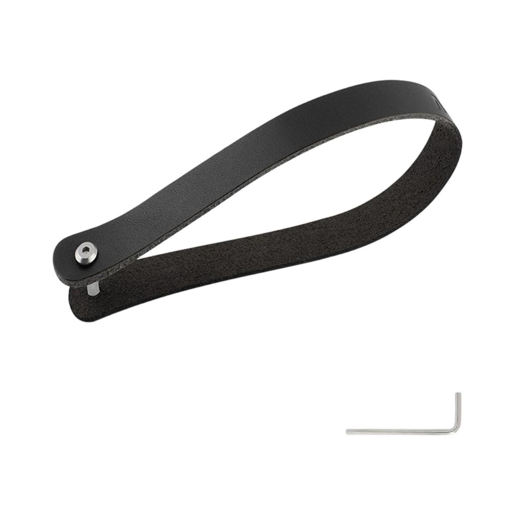 Folding Bike Front Shelf with Pig Nose, Cowhide Handle & Pull Ring, Front Bag Strap Accessory,  Upgrade for Road &  Bikes