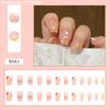 24Pcs Cute  False Nails Patch Artificial Press On Wearing False Nails Detachable Fake Fingernails Full Cover Nail Tips