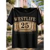 Casual Style Men's T-Shirt Westlife 25Th Anniversary 1998 2023 Thank You for The Memories Design Summer And Autumn Wear Gift for Fans And Music