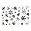 Snowflakes Stencil Christmas Templates Reusable PET Stencils for Kid Graffiti Drawing Scrapbooking Christmas Party Decor