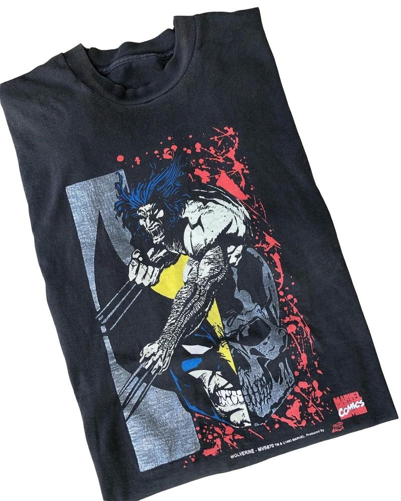 НОВАЯ футболка Marvel Wolverine 1993 года Размеры S-5XL Репринт Унисекс S