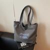 Embroidered Canvas Bag Large-capacity Bag Women's Summer New High-end Commuter Shoulder Bag Tote Bag