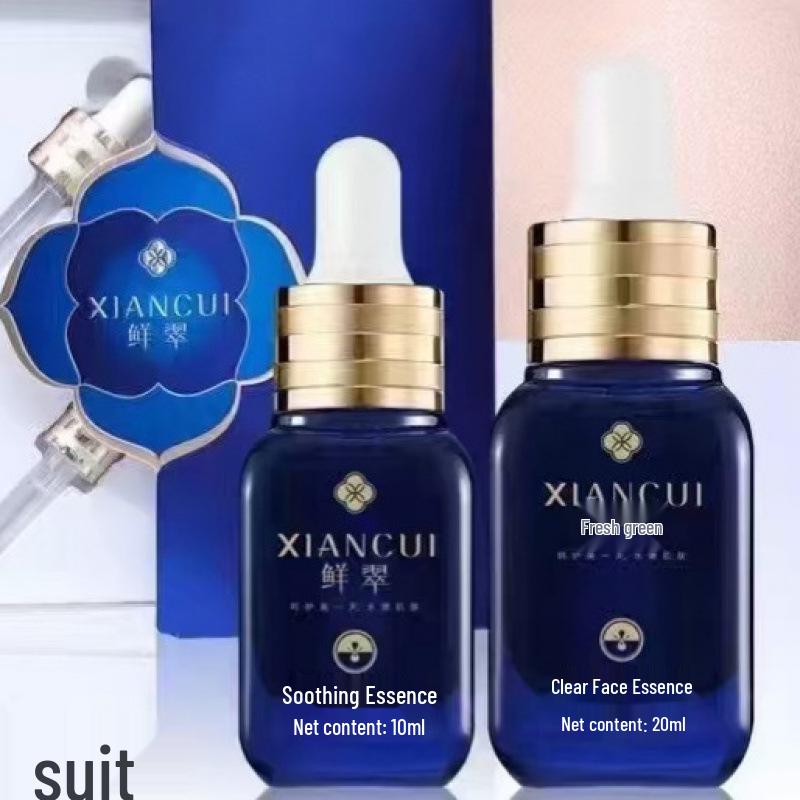 Fresh Green Clear Skin Rejuvenating Set: Acne Refreshing, Brightening, Soothing, Oil Control, Genuine Specialty Store Product.