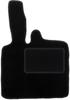 Driver's Mat Black For: Smart ForTwo I with Paw (1998-2007)
