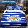 3PCS City Football Club Printed Soft Bedding Set,Including 1pc Duvet Cover And 2pcs Pillowcases Perfect for Bedroom, Dormitory, Fan Gift