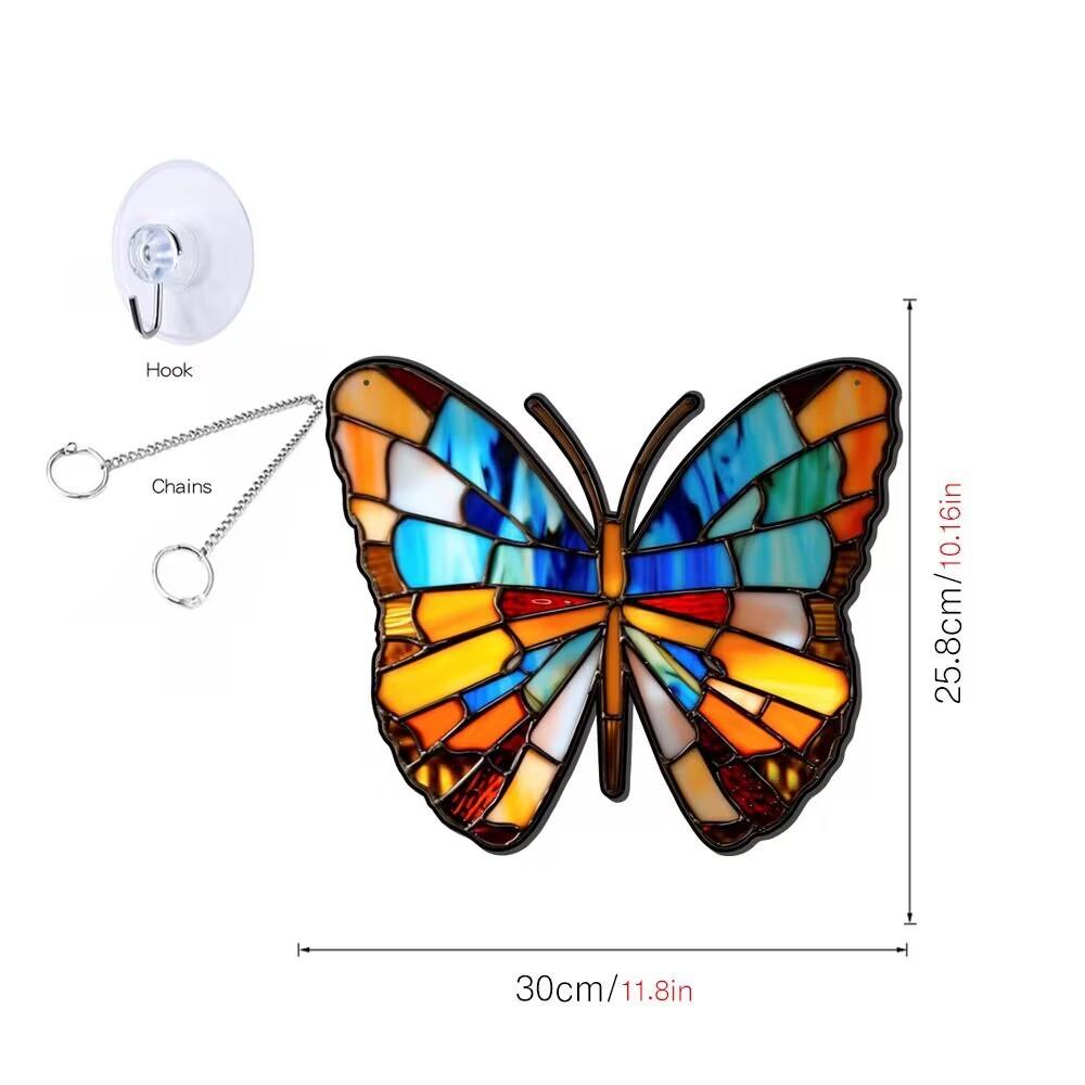 Colorful Butterfly Pattern Wall Decoration Hanging Acrylic Home Furnishing Gift