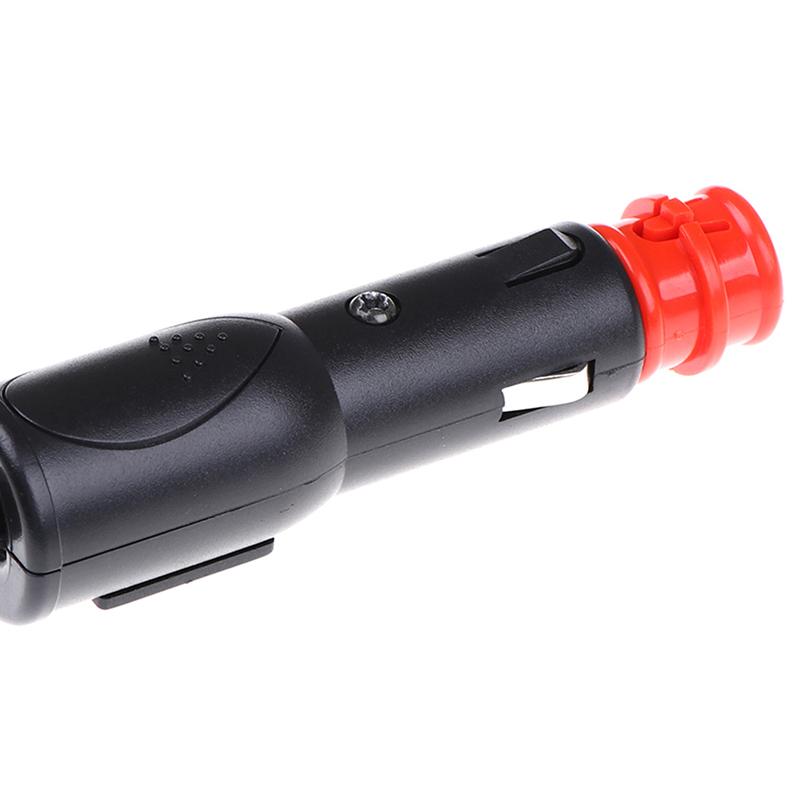 12V-24V 8A Male Car Lighter Socket Plug Connector With Red On/Off Switch