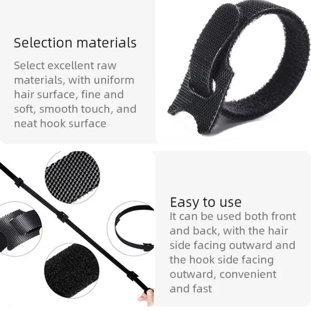 50Pcs 150mmx12mm Cable Ties T-shaped Cable Management Ties Portable Cable Organizer  Home