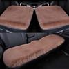 Set de 3 bucăți/set de husă de perne pentru scaunul din față, din pluș, caldă, anti-alunecare