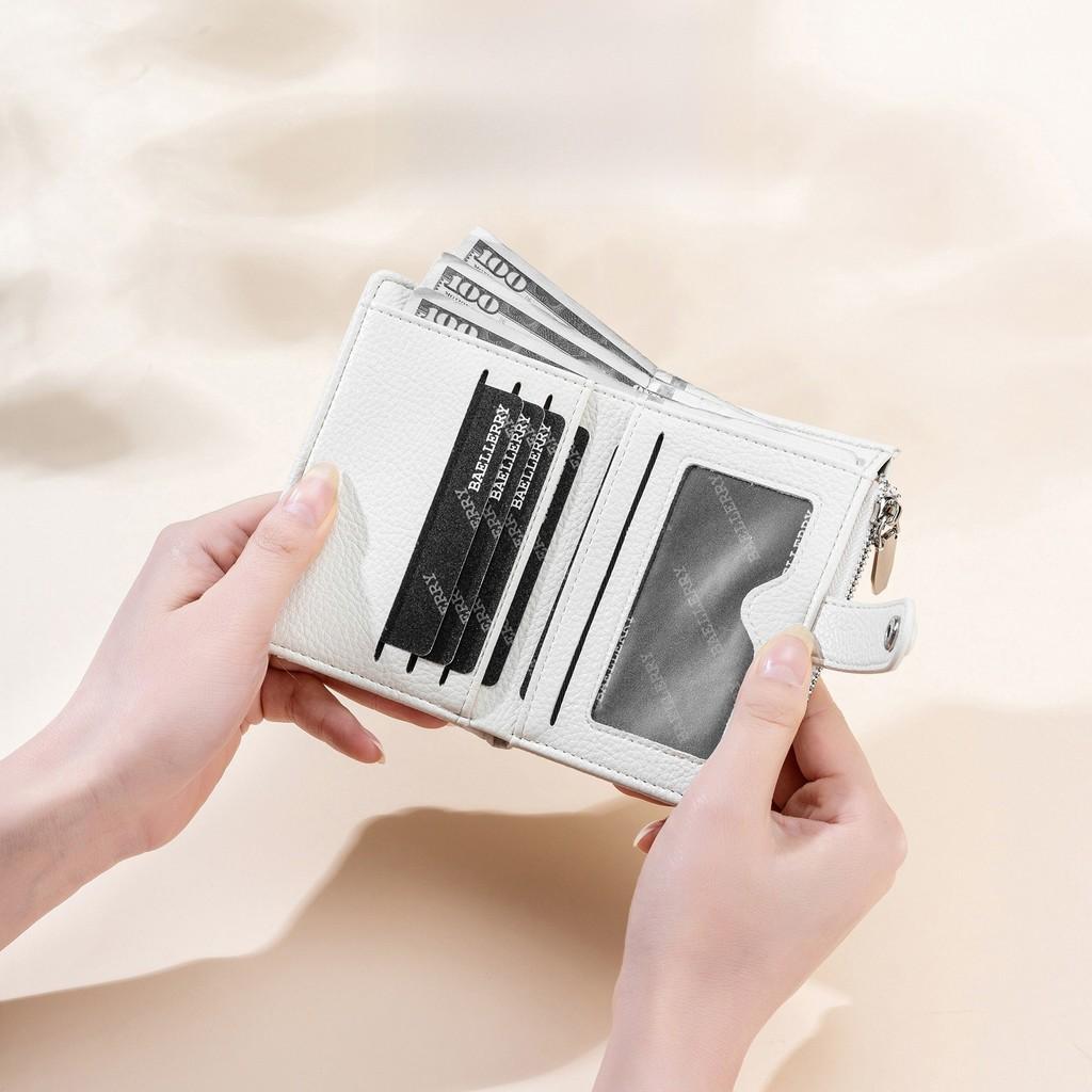 Pu Material Slim Wallet With Card Holder And Coin Pocket For Daily Use