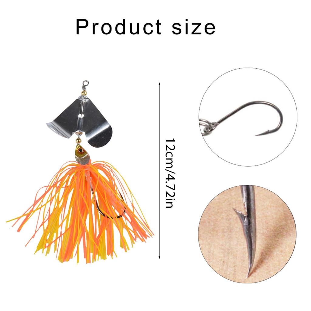 5 sztuk przynęt powierzchniowych Swim Jig ze spinnerem przynęty na bass przynęty obrotowe Metalowy spinnerbait Jig