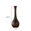 Creative Black Walnut Solid Wood Small Vase Wooden Crafts Home Living Room Decoration Dining Table Small Vase Solid Wood Vase