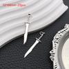 16/20pcs Vintage Style Mixed DIY Alloy Creative Sword And Other Style Weapon Shape Charm For DIY Jewelry Making Accessories